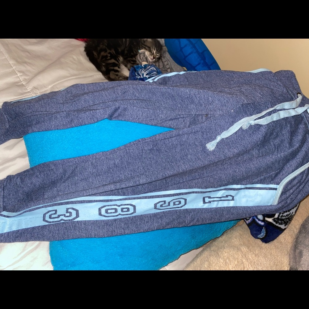 Blue joggers sweatpants